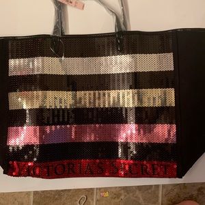 💥 NWT Victoria Secret Tote Purse Bag w/Sequins
